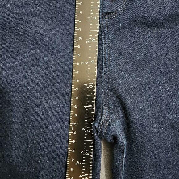 Ann Taylor Women 8 Dark Wash Button Fly High Rise Skinny Jeans - Picture 9 of 10